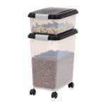 IRIS USA 3-Piece 35 Lbs / 45 Qt WeatherPro Airtight Pet Food