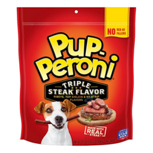 Pup-Peroni Triple Steak Flavored Dog Treats, 22.5 Ounce Bag