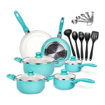 Masthome 16 Piece Ceramic Nonstick Cookware Set